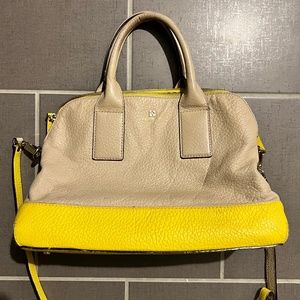 Yellow and beige Kate Spade purse